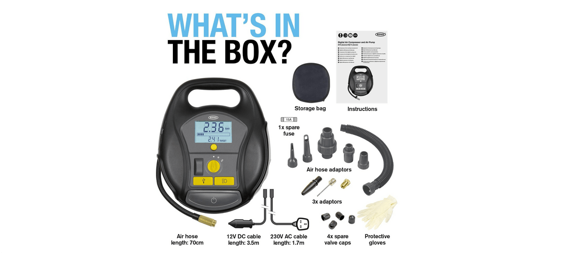 Ring RTC6000 Cordless Digital Tyre Inflator & Air Pump Review: Features & Price - autopump