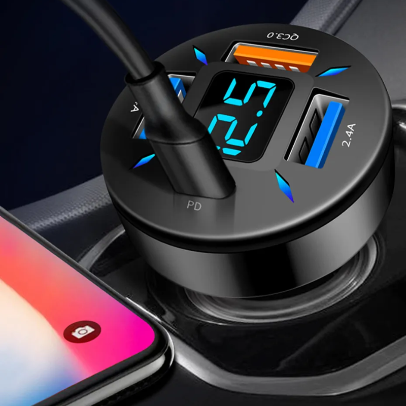 Car USB Super Charge 4 Port Adapter